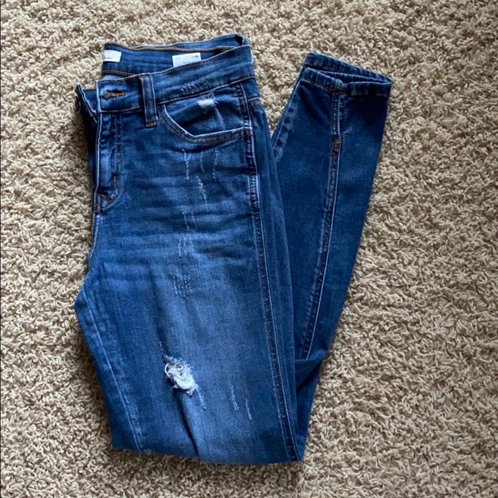 KanCan Mid Rise Ankle Jeggings